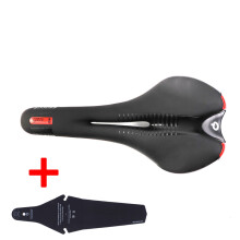 (P6-1) MTB-Fahrradsattel mit Logo für Damen und Herren, Rennradsattel für Mountainbikes, komfortabler