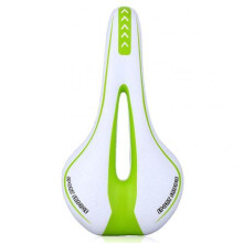 (White Green) 9 Colors MTB Mountain Bike Cycling Thickened Extra Comfort Ultra Soft Silicone 3D Pad