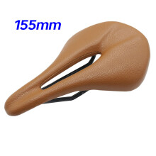 (K) Leder-Carbon-Sattel MTB/Rennrad 143/155 mm Fahrradsattel Superleichtes Leder Carbon Polsterung Carbon
