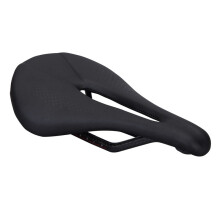 (schwarzer) MTB-Fahrradsattel aus Carbon und Leder, ultraleicht, für Rennrad und Mountainbike