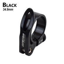 (34.9mm Black)Alloy MTB BMX Bike Seatpost Clamp QR 28.6/30.2/31.8/34.9mm Aluminium Quick Release Mountain