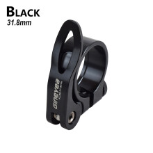 (31.8mm Black)Alloy MTB BMX Bike Seatpost Clamp QR 28.6/30.2/31.8/34.9mm Aluminium Quick Release Mountain