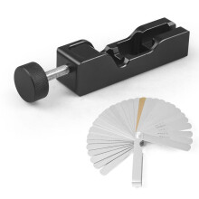 (Full set black)Car Spark Plug Gap Tool Spark Plug Caliper With Feeler Gauge Gap Adjustment Tool For