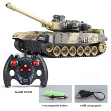 (NF778MZ Tarnlackierung) RC-Panzer 7-Kanal 2,4 GHz 1:30 Ferngesteuerter Raupenpanzer Modell Weltkrieg