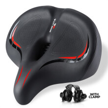 (0801149RB)Ergonomischer Fahrradsattel, dicker, stoßdämpfender Sattel, breiter, komfortabler Fahrradsattel