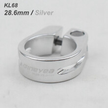 (Silber, 28,6 mm) Robuste, 5 Farben, 28,6, 30,2, 31,8, 34,9 mm, Schraub-Sattelklemme aus Aluminium für