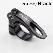 (Schwarz, 28,6 mm) Sattelrohrklemme aus Aluminiumlegierung für MTB/Rennrad mit Schnellspanner für Mountainbike-Sattel