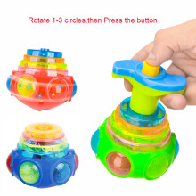 LED-Lampe, Kreisel, Leuchtspielzeug, Musik, Laser, Kreisel, klassisches Spielzeug, Geburtstagsgeschenk