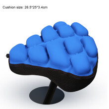 (Blau) Fahrradsitzbezug, aufblasbares TPU-Airbag-Sitzkissen für Mountainbikes, universell einsetzbar