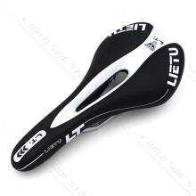 (Schwarz) Fahrradsattel MTB Rennradsattel Sitzfläche aus PU-Leder Komfortabel 273*135mm