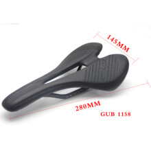 (1158 schwarz) GUB 1158 Ultraleichter Carbonfaser-Fahrradsattel MTB Rennradsattel Mountainbike