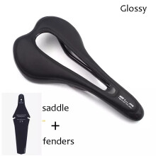 (Hochglanzschwarzer Kotflügel) Vollcarbon-Sattel Ultralight Italia SLR Tekno Flow High Performance SuperFlow