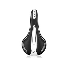(Weiß/Schwarz) Extra weiches Silikon-Fahrradsattelkissen für MTB und Mountainbike