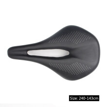 (Schwarz, 143 mm) Ultraleichter Rennradsattel aus Carbon, geeignet für Mountainbikes und Mountainbikes.