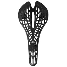 (schwarz) Leichter Fahrradsattel aus Kunststoff, MTB-Rennrad-Mountainbike-Sattelsitz, PVC-Kissen, Fahrradsattel