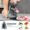 Adjustable 3-Drum Kitchen Grater for Fast, Even and Safe Cheese Vegetable Prep 4