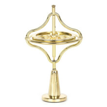 (Red)Children Finger Gyroscope Toy Color Fingertip Gyro Zinc Alloy Pressure Relief Toy Game Time Anti-gravity