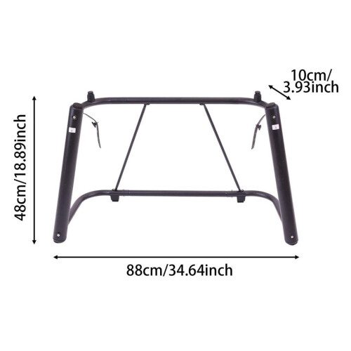 HeavyDuty Adjustable Keyboard Stand with Locking Strap for 88 Keys Performance and Travel 1