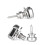 2Pcs Guitar Strap Locks Button Locks Secure Quick Release AntiRust Metal for Electric Guitar 4