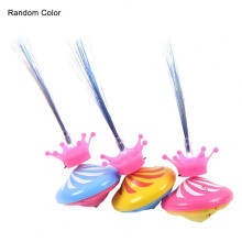 ( Random Color)Great Long Lasting Eco-friendly Battery Powered Magic Spinning Top Kid Fidget Toy for