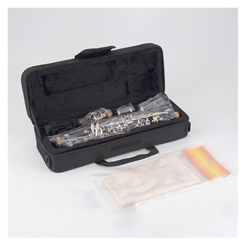 Professional E Flat Clarinet 17 Key Bakelite Body Silver Plated Keys with Protective Storage Box 1
