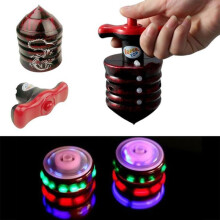 Wholesale LED Flashing Spinning Top Music Gyroscope Gyro Peg Toy Kid Gift Party Supplies Children Boy
