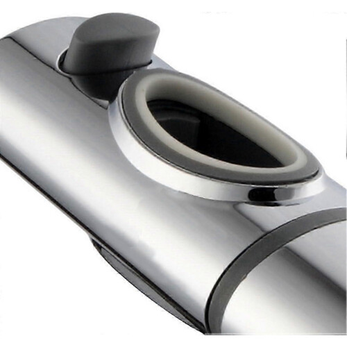 Adjustable Shower Bracket for Oval Slide Bar, Tool-Free Installation, ABS Chrome-Plated, Secure Mount 2