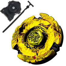 (Clear)1pcs Spinning Top Metal Fusion 4D Set NEMESIS X:D+Launcher Kids Game Toys Children Christmas