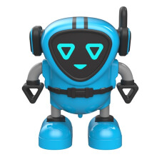 (Blue)JJRC R7 Robot Toys 2 in 1 Detachable Gyroscopes 3-Modes Wind-up Car Toys Launching Mode Robots
