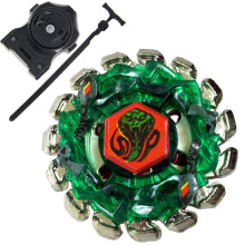 (Silver)1pcs Spinning Top Metal Fusion 4D Set NEMESIS X:D+Launcher Kids Game Toys Children Christmas