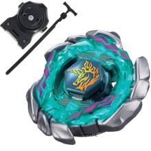 (Army Green)1pcs Spinning Top Metal Fusion 4D Set NEMESIS X:D+Launcher Kids Game Toys Children Christmas