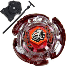 (Burgundy)1pcs Spinning Top Metal Fusion 4D Set NEMESIS X:D+Launcher Kids Game Toys Children Christmas