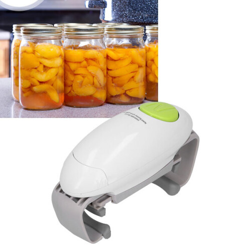 Electric Can Opener, Automatic Magnetic Lid Lock & Side Cutting Blade, Plastic Kitchen Tool 2