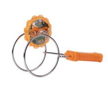 (Orange)Kids LED Light Spinning Toy Magnetic Gyro Wheel Hand Spinner Children Birthday Gift