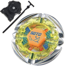 (Blue)1pcs Spinning Top Metal Fusion 4D Set NEMESIS X:D+Launcher Kids Game Toys Children Christmas Gift