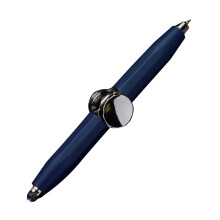 (BL)Fidget Spinner Pen with LED Light Writable Spinning Pen Metal Ballpoint Pen for Kid Teen Student