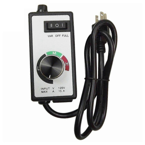 Fan Speed Controller 120V 15A for Centrifugal Fans, Three-Speed Adjustment with Variable Dial Control 1