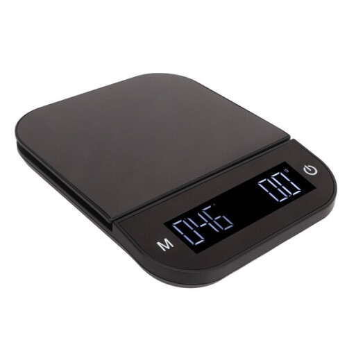 Electric Coffee Scale with Brushed Metal Platform, High Precision Sensor for Coffee Roasting and Baking, Tare Function 1