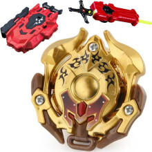 (ALI112)GOLD B-85 Killer Deathscyther / Doomscizor BOOSTER LR RED Launcher Spinning Top Sword Launcher
