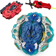 (ALI104)GOLD B-85 Killer Deathscyther / Doomscizor BOOSTER LR RED Launcher Spinning Top Sword Launcher