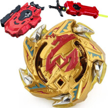 (ALI119)GOLD B-85 Killer Deathscyther / Doomscizor BOOSTER LR RED Launcher Spinning Top Sword Launcher