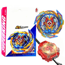 (Spark Ripcord)Box Set Rubber B-163 Brave Valkyrie Superking B163 Spinning Top with Spark Launcher Box