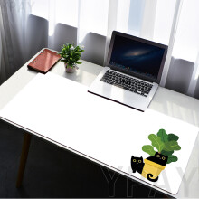 (400x900x3mm-WA0213 9) Großes Mauspad mit Katzenmotiv, ideal für Gamer, Büro und Tastatur, aus Gummi