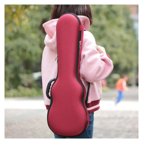 Lightweight EVA 21 Inch Soprano Ukulele Hard Case, Waterproof Shockproof Backpack with Padded Interior 2
