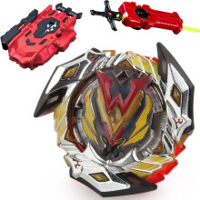 (ALI096)GOLD B-85 Killer Deathscyther / Doomscizor BOOSTER LR RED Launcher Spinning Top Sword Launcher