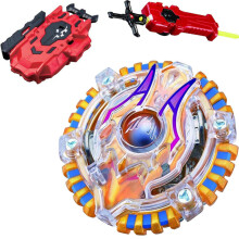 (ALI061)GOLD B-85 Killer Deathscyther / Doomscizor BOOSTER LR RED Launcher Spinning Top Sword Launcher