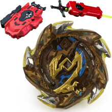 (ALI100)GOLD B-85 Killer Deathscyther / Doomscizor BOOSTER LR RED Launcher Spinning Top Sword Launcher