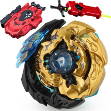 (ALI109)GOLD B-85 Killer Deathscyther / Doomscizor BOOSTER LR RED Launcher Spinning Top Sword Launcher