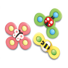 (3pcs-ST285P)Montessori Fidget Suction Cup Spinner Toy For Kids Fingertip Gyro Educational Baby Rotating