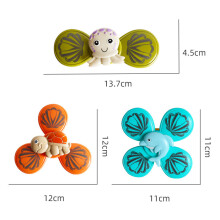 (3pcs-ST424P)Montessori Fidget Suction Cup Spinner Toy For Kids Fingertip Gyro Educational Baby Rotating